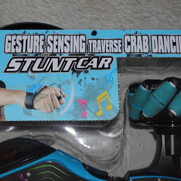 Blue Gesture Sensing Traverse Crab Dancing Stunt Car with Lights, Music - Picture 4 of 15